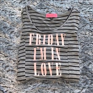 Friday I’m In Love Sleepwear Top
